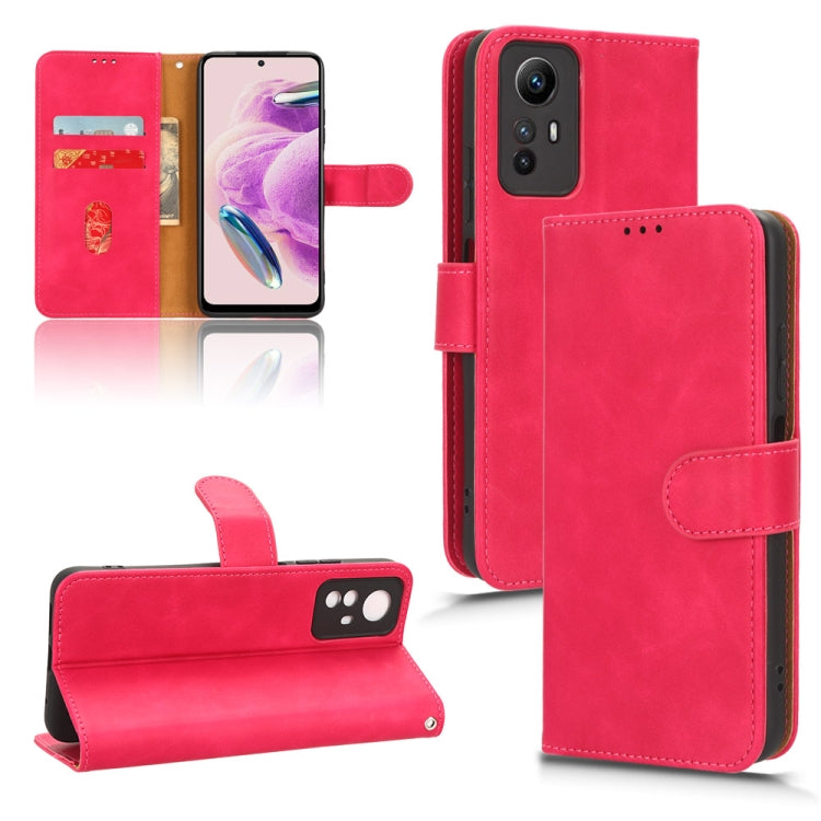For Xiaomi Redmi Note 12S 4G Skin Feel Magnetic Flip Leather Phone Case