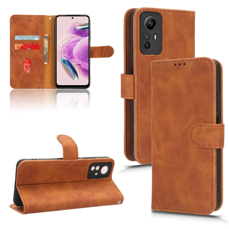 For Xiaomi Redmi Note 12S 4G Skin Feel Magnetic Flip Leather Phone Case