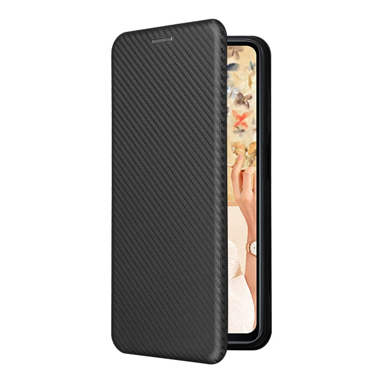 For Oukitel C32 Carbon Fiber Texture Flip Leather Phone Case