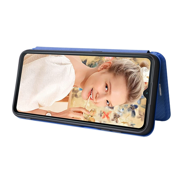 For Oukitel C32 Carbon Fiber Texture Flip Leather Phone Case