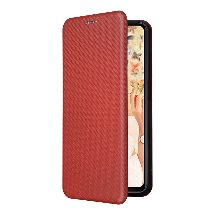 For Oukitel C32 Carbon Fiber Texture Flip Leather Phone Case