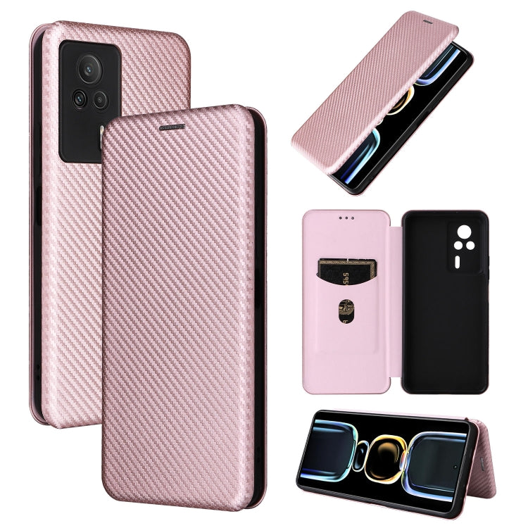 For Xiaomi Redmi K60E Carbon Fiber Texture Flip Leather Phone Case