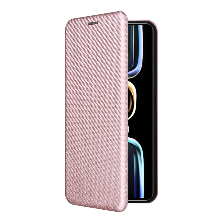For Xiaomi Redmi K60E Carbon Fiber Texture Flip Leather Phone Case