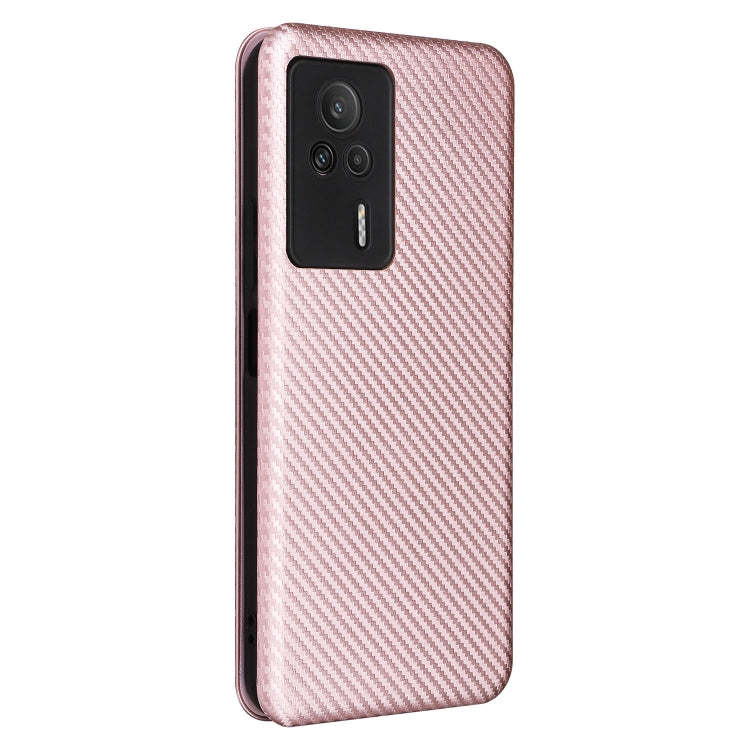 For Xiaomi Redmi K60E Carbon Fiber Texture Flip Leather Phone Case