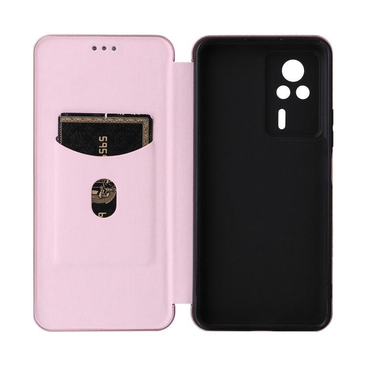 For Xiaomi Redmi K60E Carbon Fiber Texture Flip Leather Phone Case