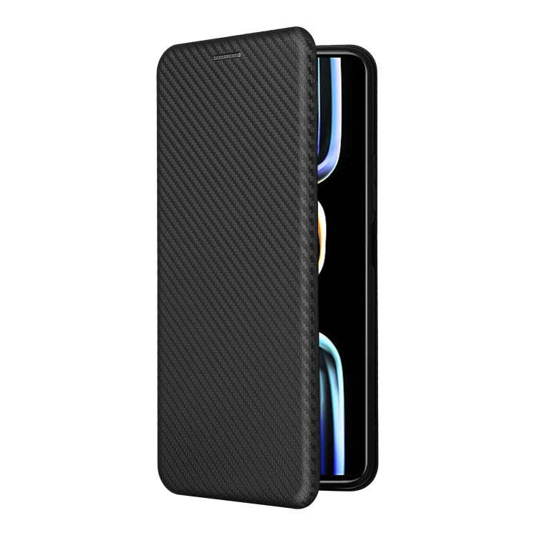 For Xiaomi Redmi K60E Carbon Fiber Texture Flip Leather Phone Case