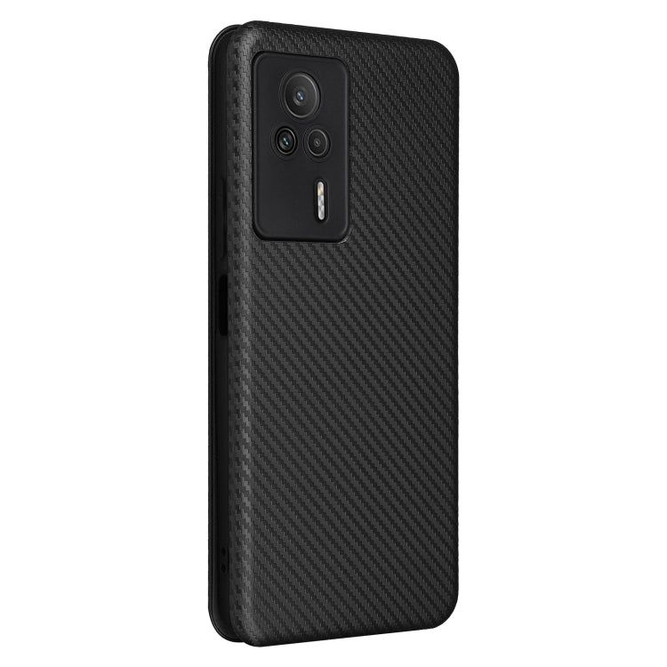 For Xiaomi Redmi K60E Carbon Fiber Texture Flip Leather Phone Case