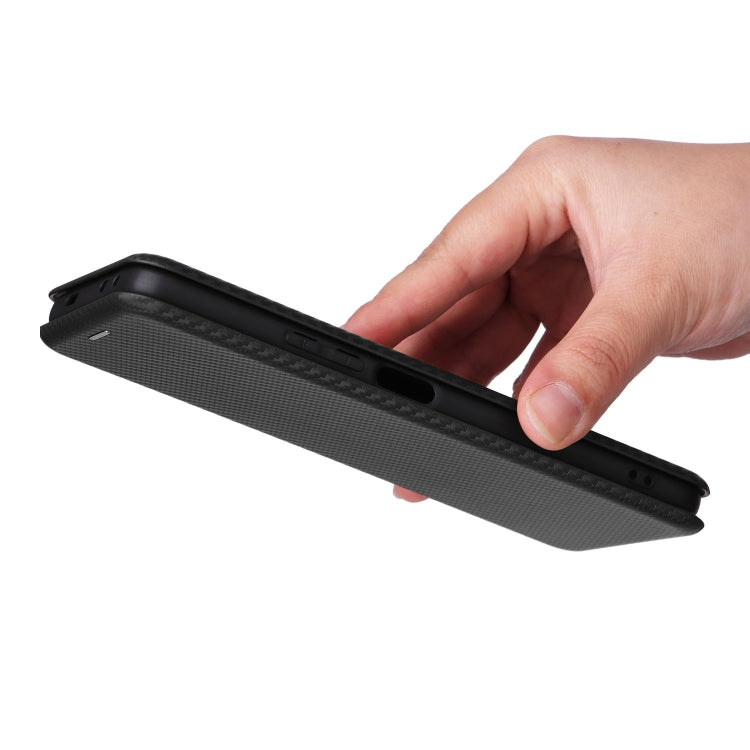 For Xiaomi Redmi K60E Carbon Fiber Texture Flip Leather Phone Case