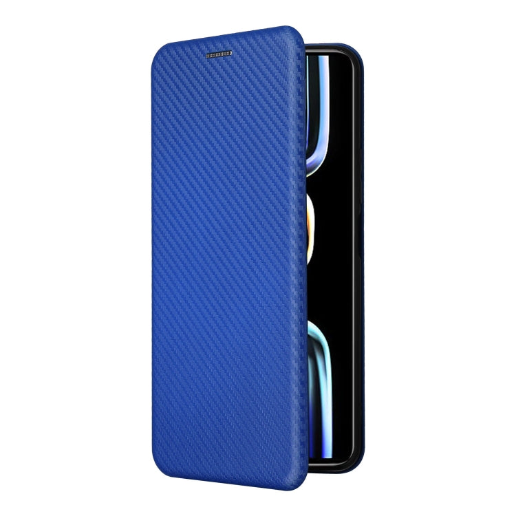 For Xiaomi Redmi K60E Carbon Fiber Texture Flip Leather Phone Case