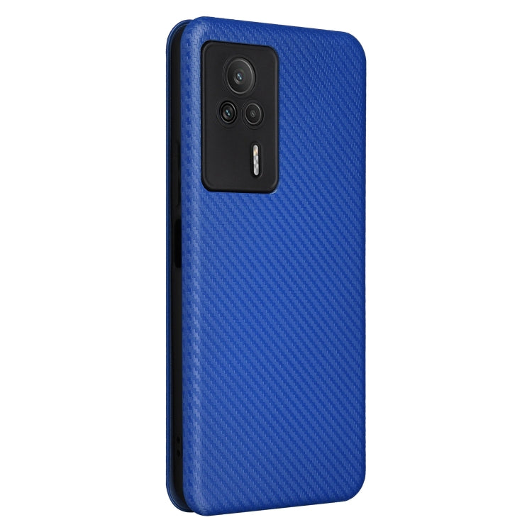 For Xiaomi Redmi K60E Carbon Fiber Texture Flip Leather Phone Case