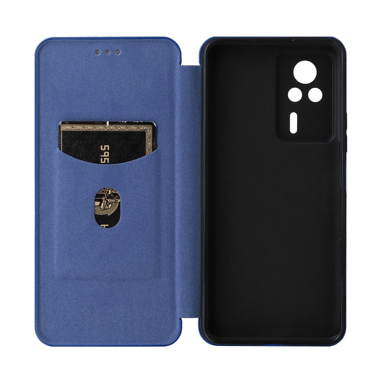 For Xiaomi Redmi K60E Carbon Fiber Texture Flip Leather Phone Case