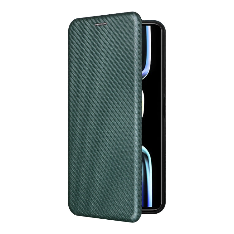 For Xiaomi Redmi K60E Carbon Fiber Texture Flip Leather Phone Case