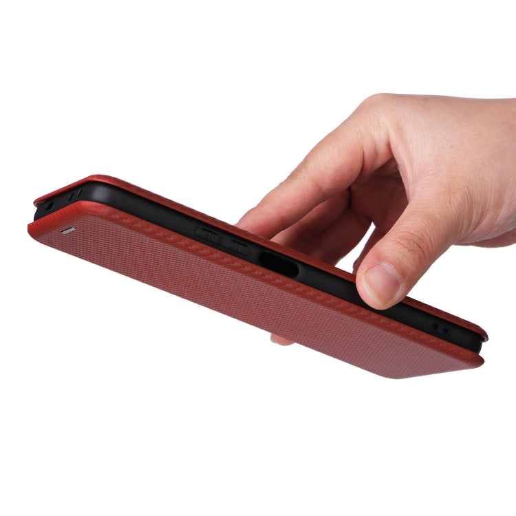 For Xiaomi Redmi K60E Carbon Fiber Texture Flip Leather Phone Case