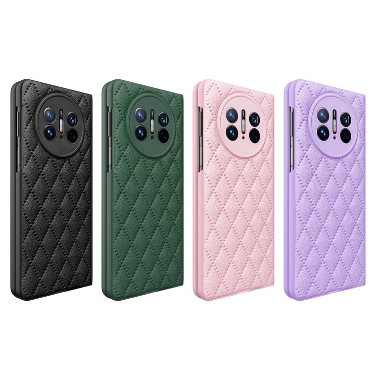 For Huawei Mate X3 Diamond Lattice Integrated Leather Phone Case
