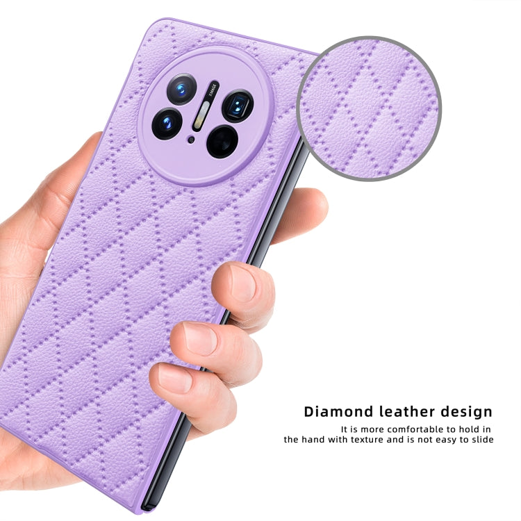 For Huawei Mate X3 Diamond Lattice Integrated Leather Phone Case