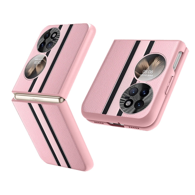 For Huawei P50 Pocket Litchi Texture PU Shockproof Phone Case