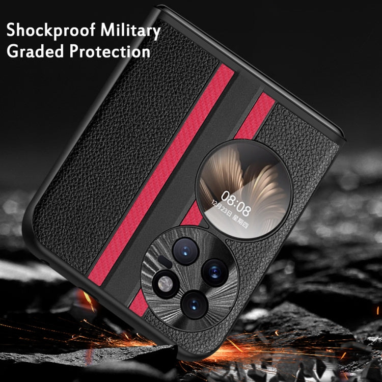 For Huawei P50 Pocket Litchi Texture PU Shockproof Phone Case