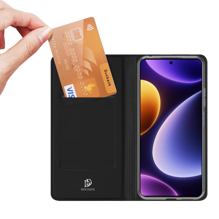 For Xiaomi Poco F5 / Redmi Note 12 Turbo DUX DUCIS Skin Pro Series Flip Leather Phone Case