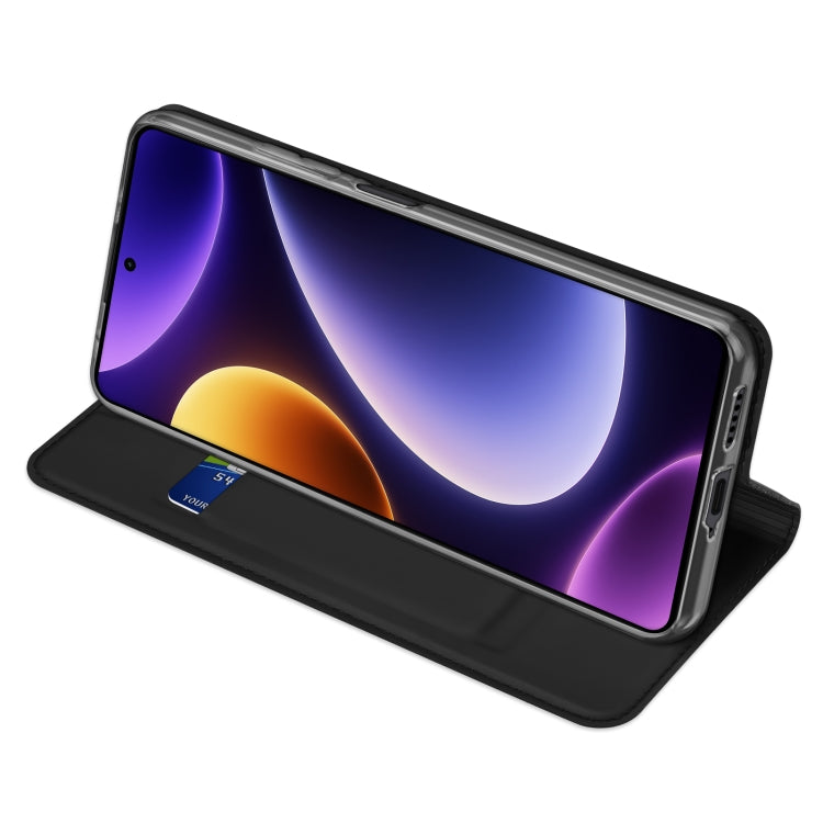 For Xiaomi Poco F5 / Redmi Note 12 Turbo DUX DUCIS Skin Pro Series Flip Leather Phone Case