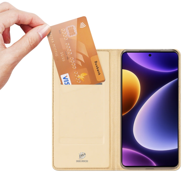 For Xiaomi Poco F5 / Redmi Note 12 Turbo DUX DUCIS Skin Pro Series Flip Leather Phone Case