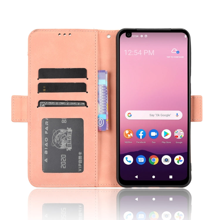 For Orbic Magic 5G R678EL Skin Feel Calf Texture Card Slots Leather Phone Case