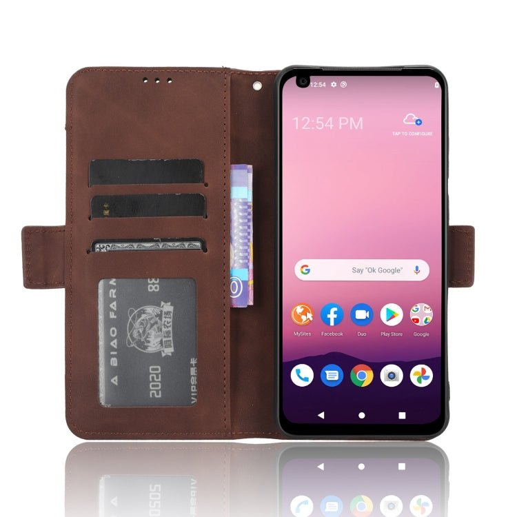 For Orbic Magic 5G R678EL Skin Feel Calf Texture Card Slots Leather Phone Case