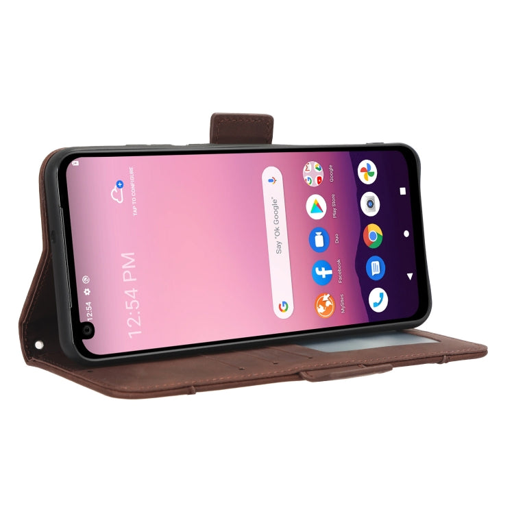 For Orbic Magic 5G R678EL Skin Feel Calf Texture Card Slots Leather Phone Case