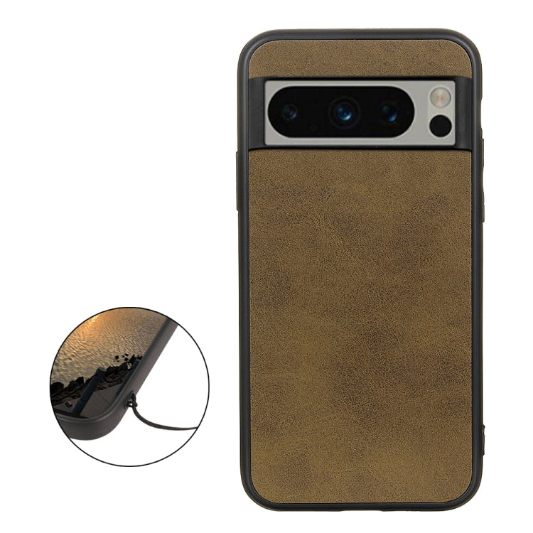 For Google Pixel 8 Pro Two-color Calf Texture Shockproof Phone Case