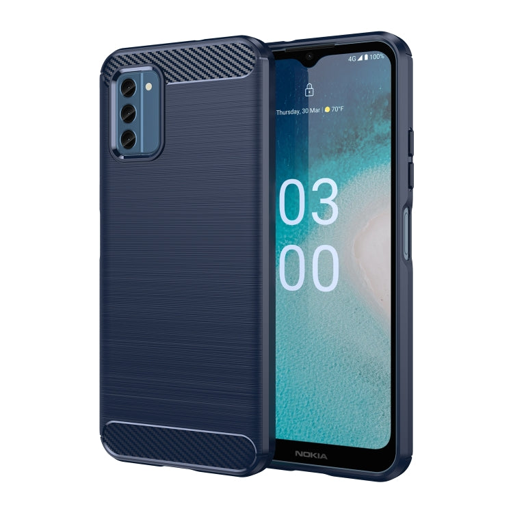 For Nokia C300 Brushed Texture Carbon Fiber TPU Phone Case