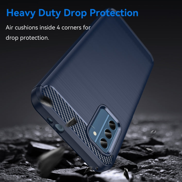 For Nokia C300 Brushed Texture Carbon Fiber TPU Phone Case