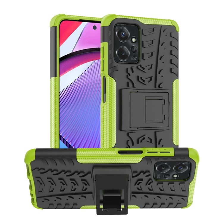 For Motorola Moto G Power 5G 2023 Tire Texture TPU + PC Phone Case with Holder