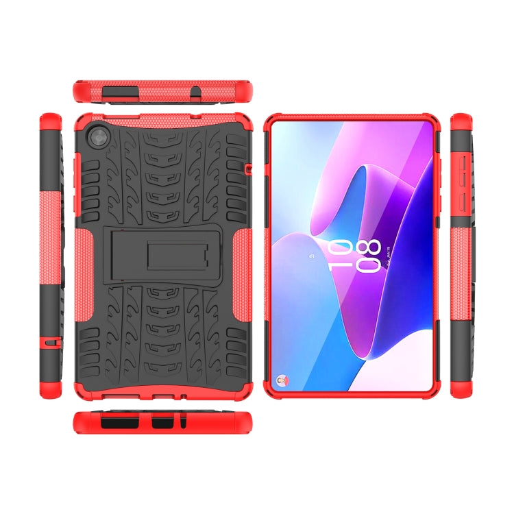 For Lenovo Tab M8 4th Gen Tire Texture TPU + PC Tablet Case with Holder