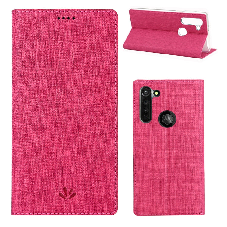 For Motorola Moto G8 ViLi DMX-54 Shockproof TPU + PU Leather Magnetic Attraction Horizontal Flip Protective Case with Card Slots & Holder