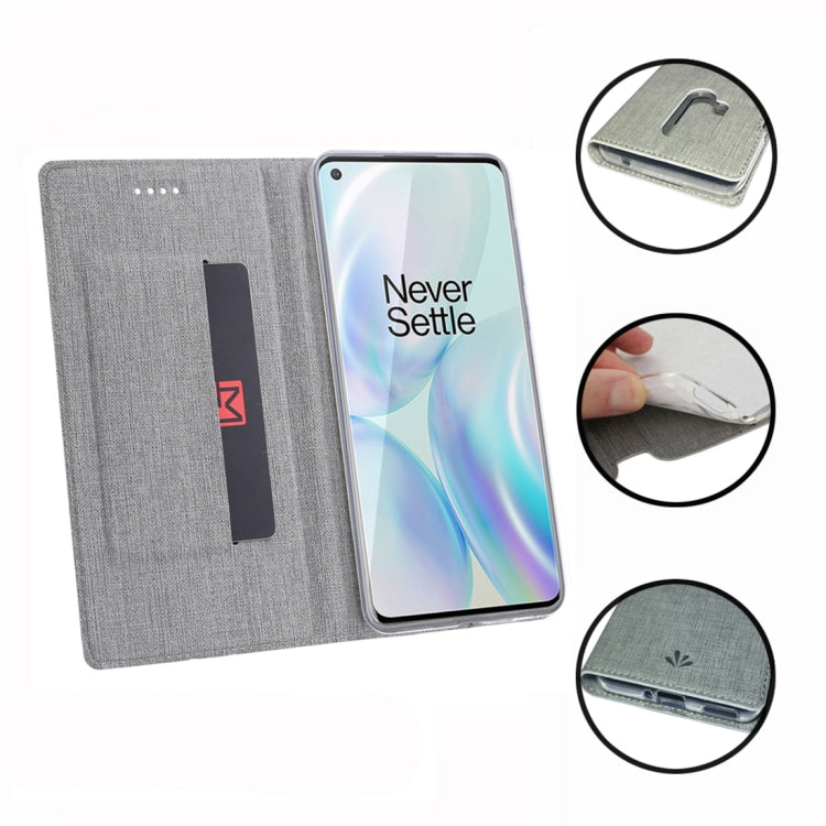 For OnePlus 8 Pro ViLi DMX-54 Shockproof TPU + PU Leather Magnetic Attraction Horizontal Flip Protective Case with Card Slots & Holder