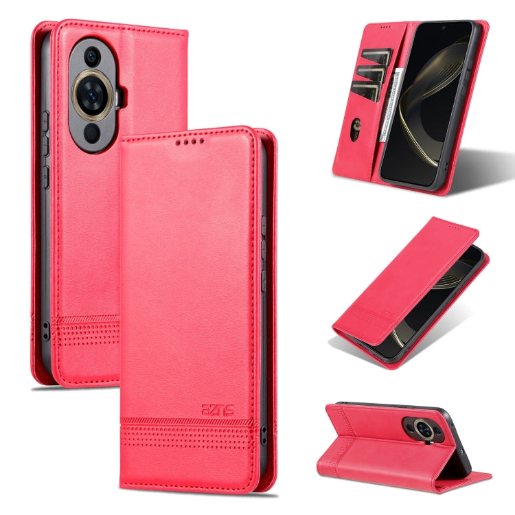 For Huawei Nova 11 AZNS Magnetic Calf Texture Flip Leather Phone Case