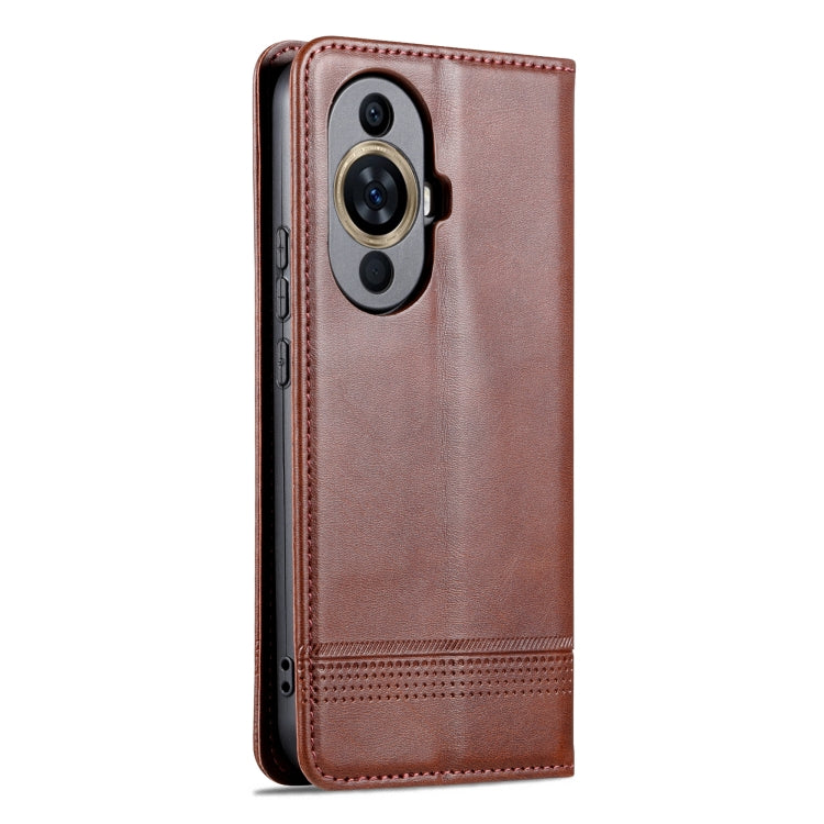 For Huawei Nova 11 Pro AZNS Magnetic Calf Texture Flip Leather Phone Case