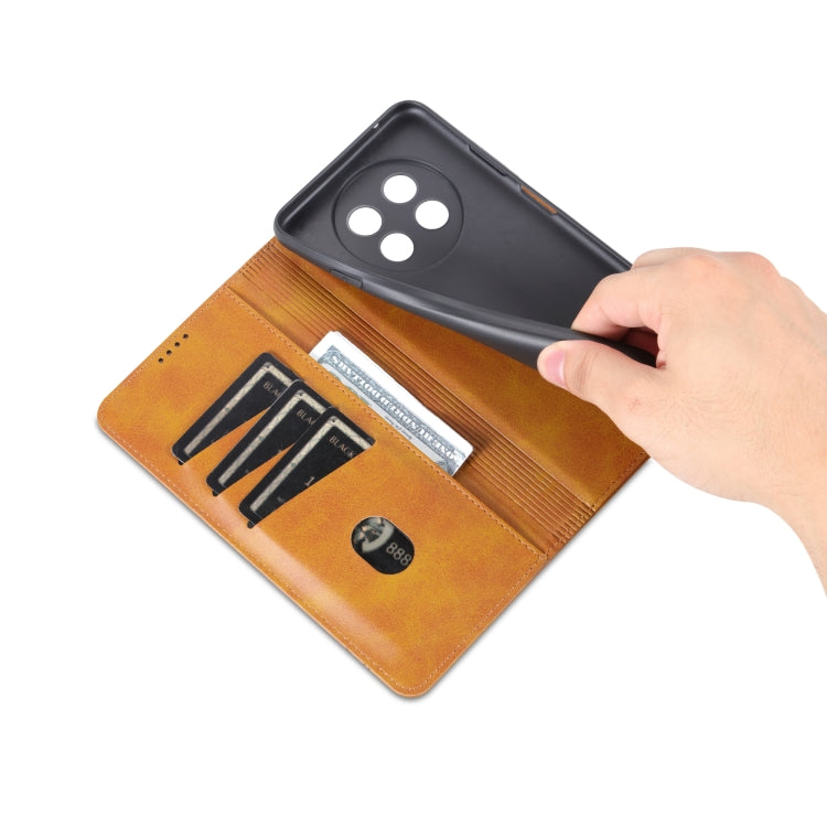 For Huawei Enjoy 60X AZNS Magnetic Calf Texture Flip Leather Phone Case