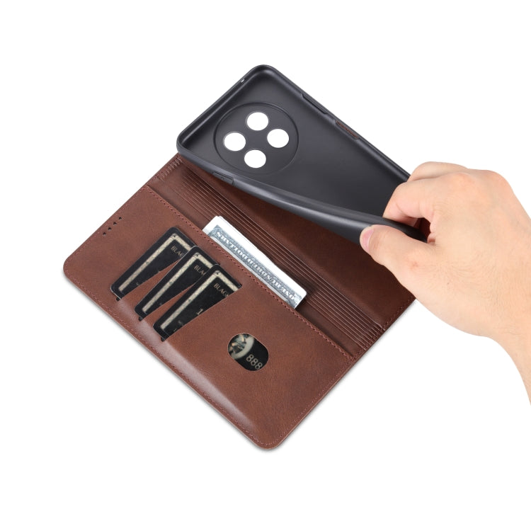 For Huawei Enjoy 60X AZNS Magnetic Calf Texture Flip Leather Phone Case