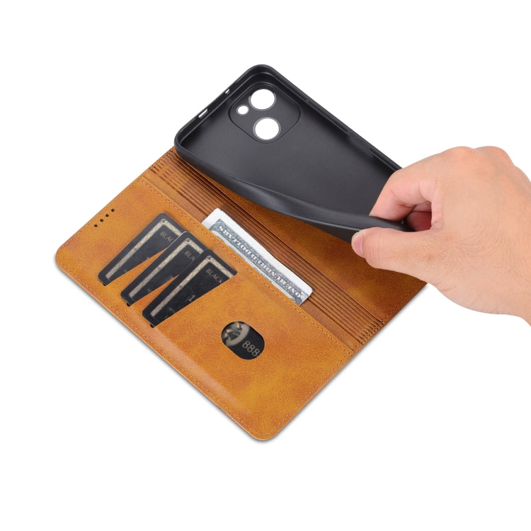 For Huawei Maimang A20 AZNS Magnetic Calf Texture Flip Leather Phone Case