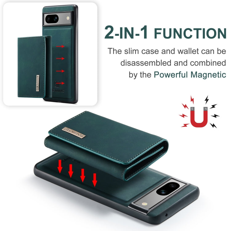 For Google Pixel 7A DG.MING M1 Series 3-Fold Multi Card Wallet Phone Case