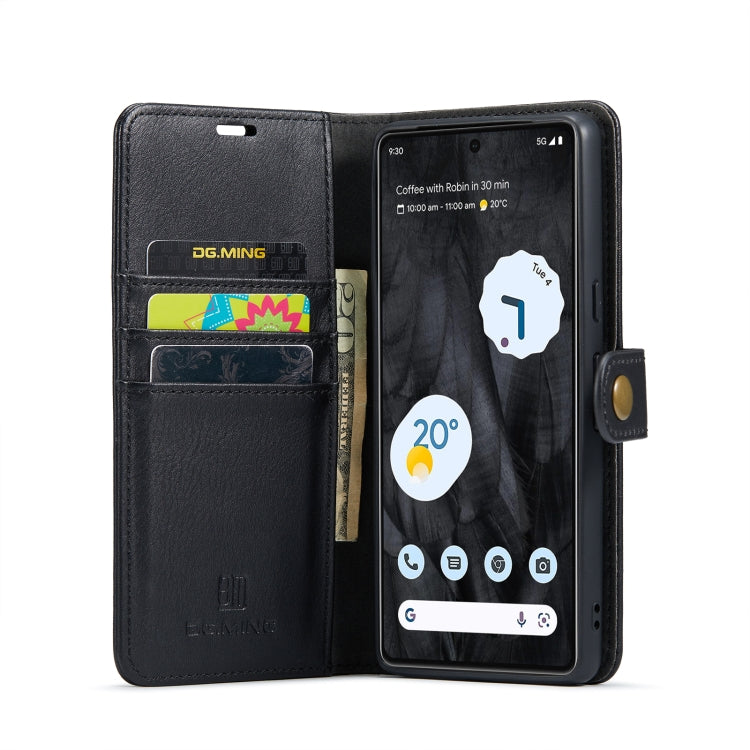 For Google Pixel 8 Pro DG.MING Crazy Horse Texture Detachable Magnetic Leather Phone Case