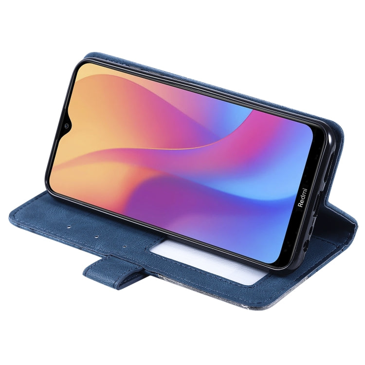 For Xiaomi Redmi 8A Skin Feel Splicing Horizontal Flip Leather Case with Holder & Card Slots & Wallet & Photo Frame