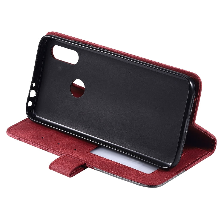 For Xiaomi Redmi 7 Skin Feel Splicing Horizontal Flip Leather Case with Holder & Card Slots & Wallet & Photo Frame