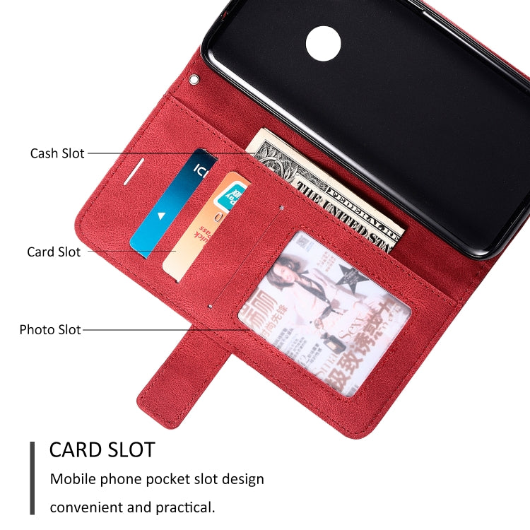 For Xiaomi Redmi 7 Skin Feel Splicing Horizontal Flip Leather Case with Holder & Card Slots & Wallet & Photo Frame