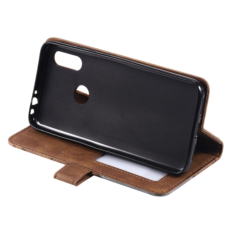 For Xiaomi Redmi 7 Skin Feel Splicing Horizontal Flip Leather Case with Holder & Card Slots & Wallet & Photo Frame