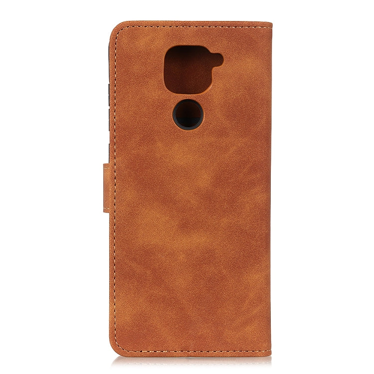 For Xiaomi Redmi 10X 4G KHAZNEH Retro Texture PU + TPU Horizontal Flip Leather Case with Holder & Card Slots & Wallet