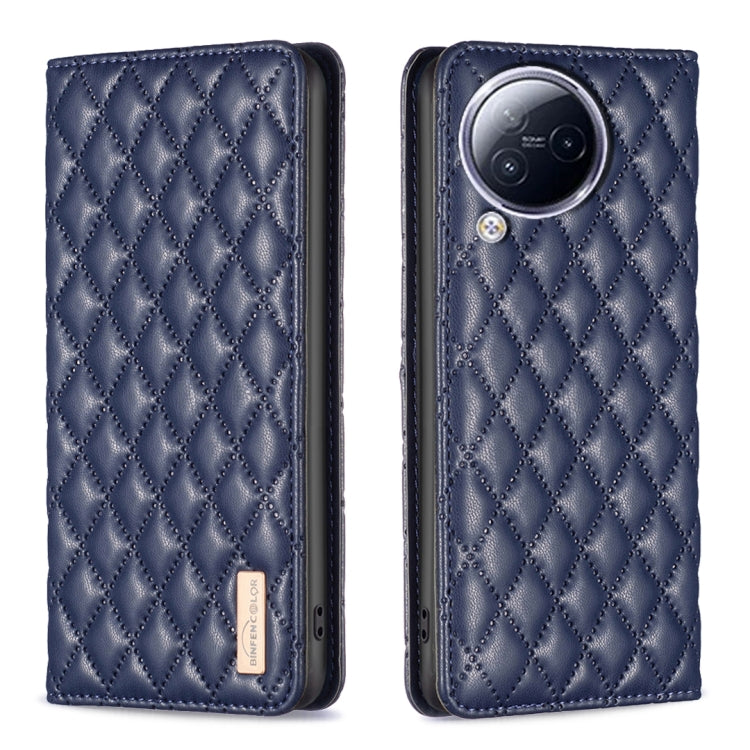 For Xiaomi Civi 3 5G Diamond Lattice Magnetic Leather Flip Phone Case