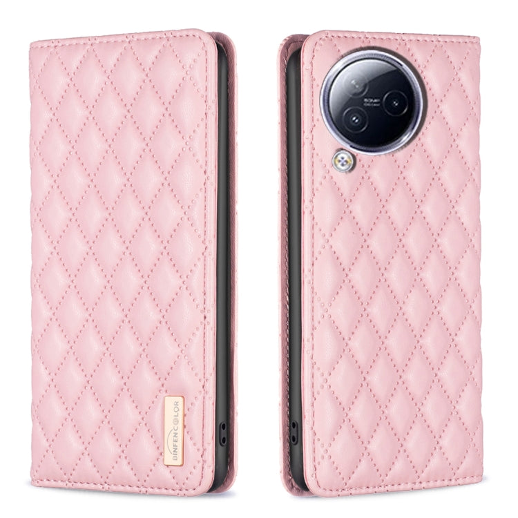 For Xiaomi Civi 3 5G Diamond Lattice Magnetic Leather Flip Phone Case