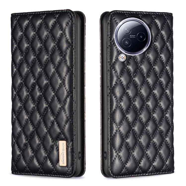 For Xiaomi Civi 3 5G Diamond Lattice Magnetic Leather Flip Phone Case
