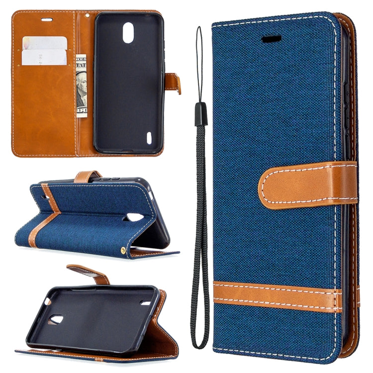 For Nokia 1.3 Denim Texture Horizontal Flip Leather Case with Holder & Card Slots & Wallet & Lanyard